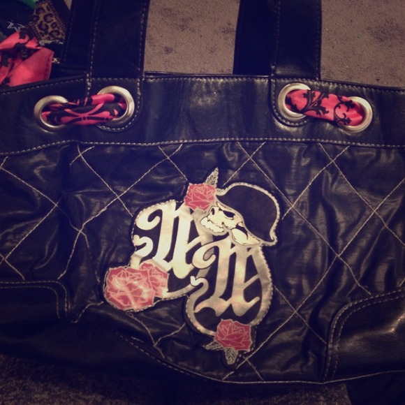 Metal mulisha leather purse