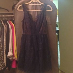 BCBG Lace Willa Dress in Navy