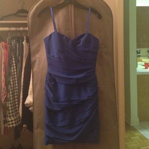 BCBG Madge Strapless Ruched Dress