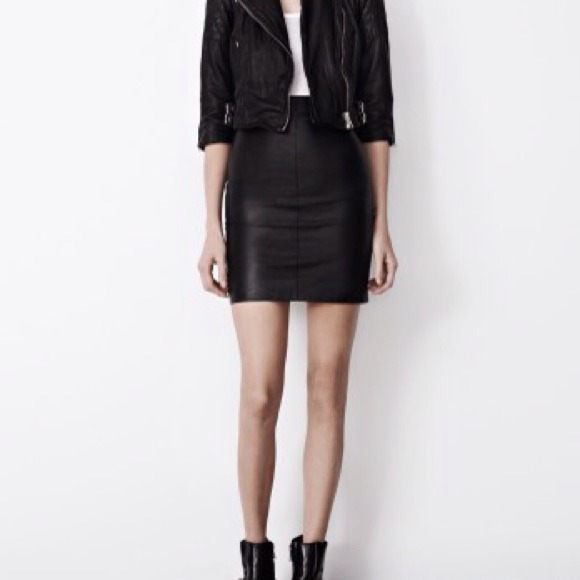 H&M Leather skirt  black