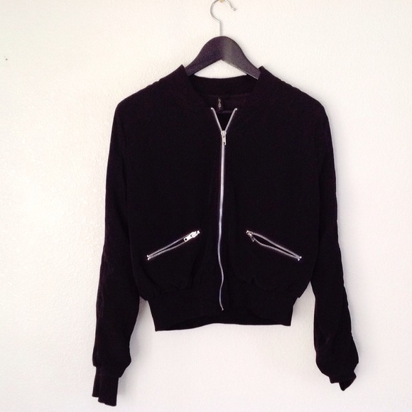 Black Bomber similar to Asos Topshop