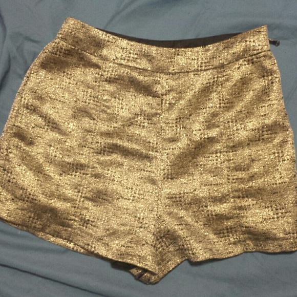 High top gold shorts
