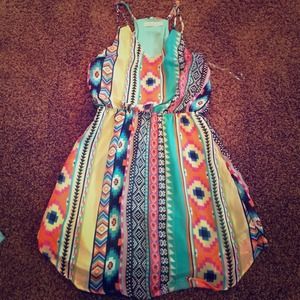 Tribal pattern dress