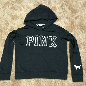 Black pink hoodie.
