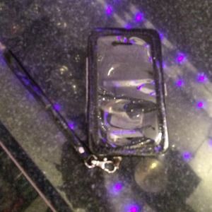 iPhone 4 black sparkly clutch