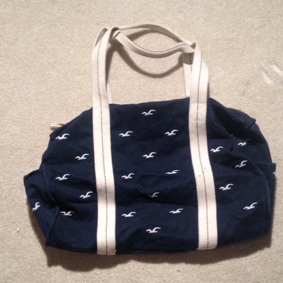Blue Hollister bag