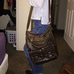 Brown book bag