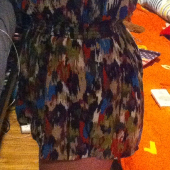 Multicolored Strapless Romper - Picture 4 of 4