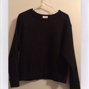 ARITZIA!!!black woven patterned sweatshirt