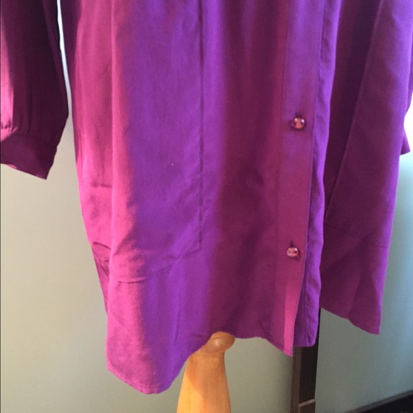 Twelfth street Cynthia Vincent purple silk dress - Picture 2 of 4