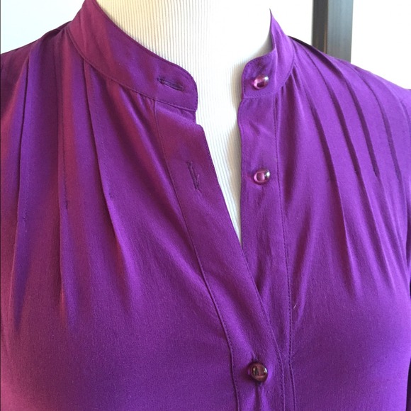 Twelfth street Cynthia Vincent purple silk dress - Picture 3 of 4