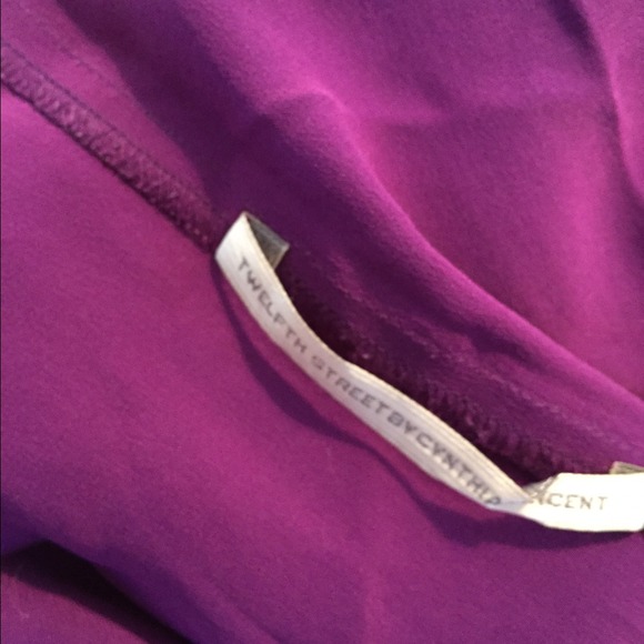 Twelfth street Cynthia Vincent purple silk dress - Picture 4 of 4