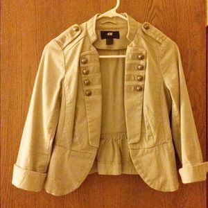 H&M Beige denim jacket