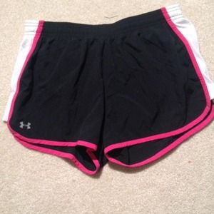 Black Under Armour running shorts