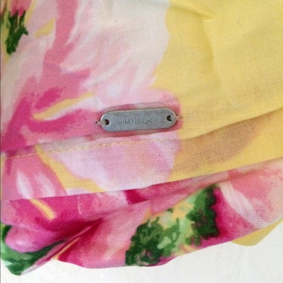 Gilly Hicks Floral Bloom Skater Skirt Yellow S - Picture 4 of 4