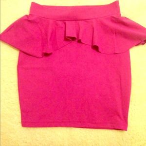 Bebe peplum skirt
