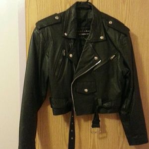 Wilsons leather motorcycle jacket!