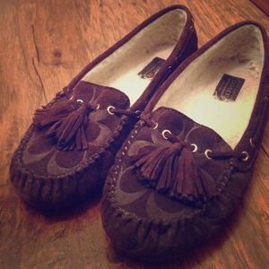 Brown Coach Moccasins!