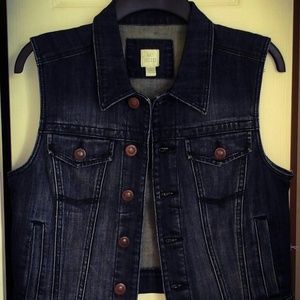 LC Lauren Conrad denim vest