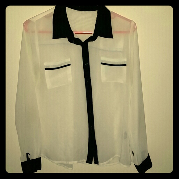 Sheer White Blouse