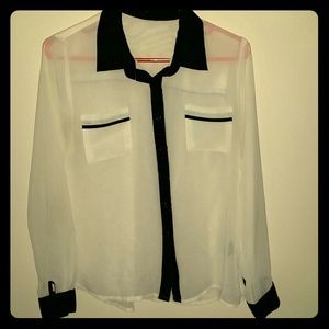 Sheer White Blouse