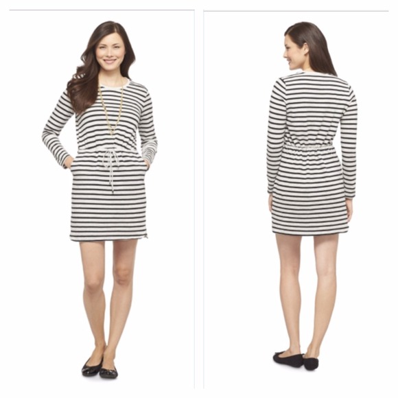 Striped knit dress