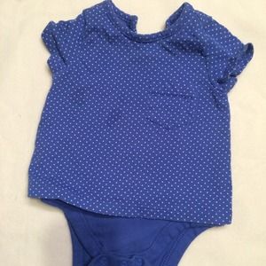 Baby Gap 3-6 month blue girls top.