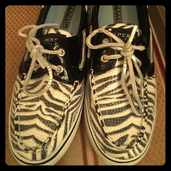 Sperry Top Sider Zebra Sequins