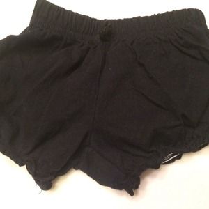 Old navy baby girl black bubble shorts.