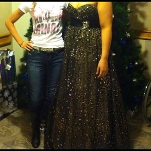 Cheetah print long formal