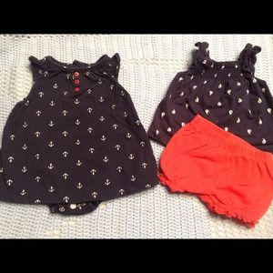 Carter's baby girl 3 piece set. 3-6 month