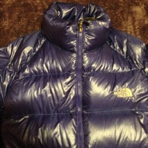 Purple north face jacket