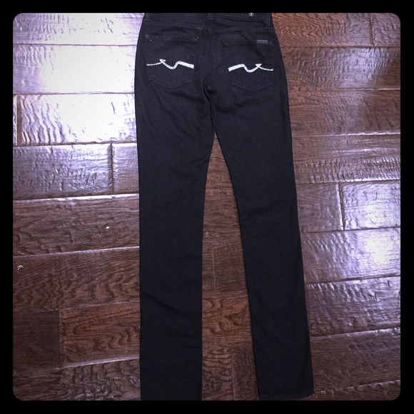 7 For All Mankind women's Black Jeans size 24