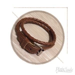 Braided Leather Wrap Bracelet