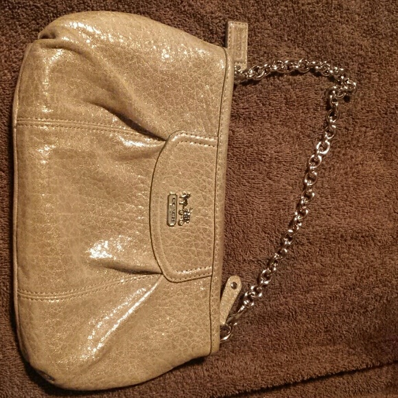 Brown coach wristlet