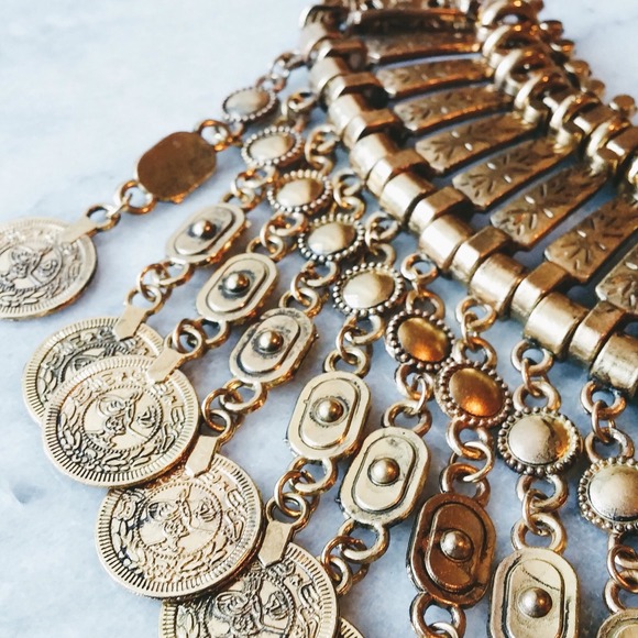 Jewelry | Wild Child Gold Boho Coin Necklace - Picture 3 of 3