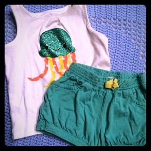 Crazy 8 baby girl 6-12 month 2 piece set