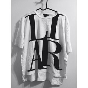 LIAR tee with side slits!