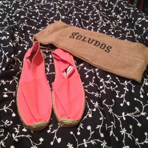 Coral and yellow soludos espadrilles bundle
