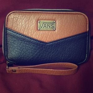 Leather Vans Wristlet