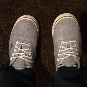 Light Blue Chambray Vans