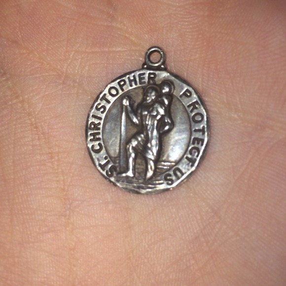 Sterling Silver ST Christopher charm