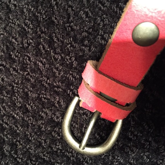 Ed Hardy VINTAGE Red Graphic Skinny Leather Belt main image 6