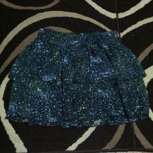 Floral skirt.