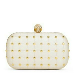 JustFab "After Glow" Studded Skull Clutch