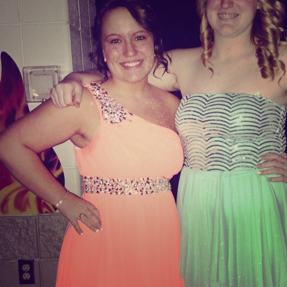 Orange Homecoming/Party/Formal Dress💛