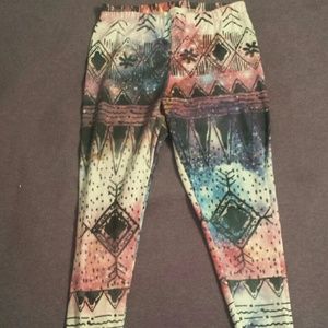 Tribal print leggings