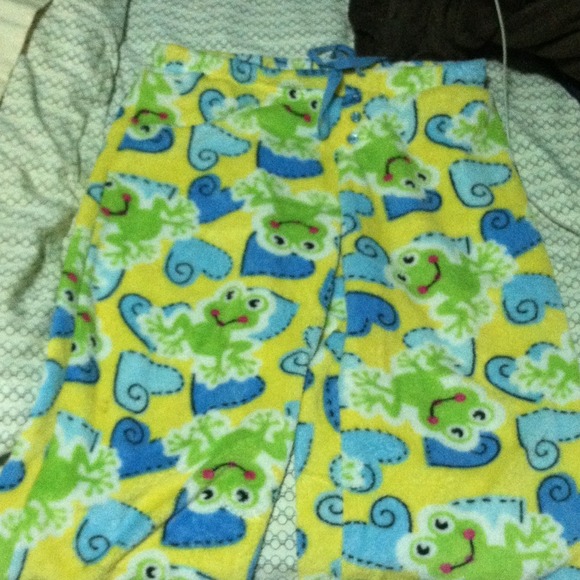 Fuzzy pj pants.