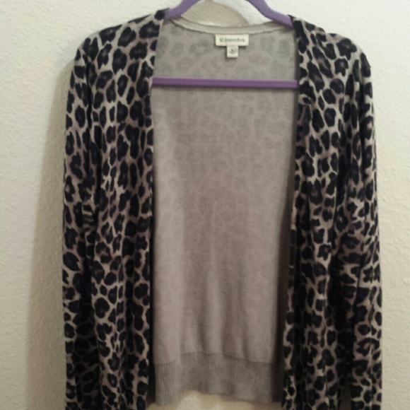 Leopard print cardigan