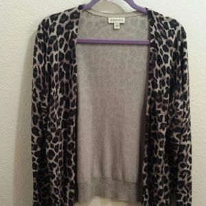 Leopard print cardigan